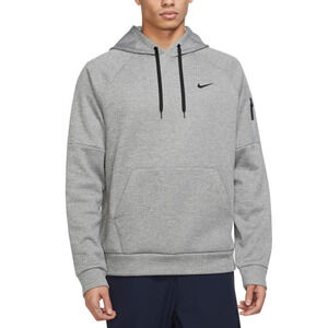 Nike Men Therma-FIT Pullover Hoodie Gray Size S